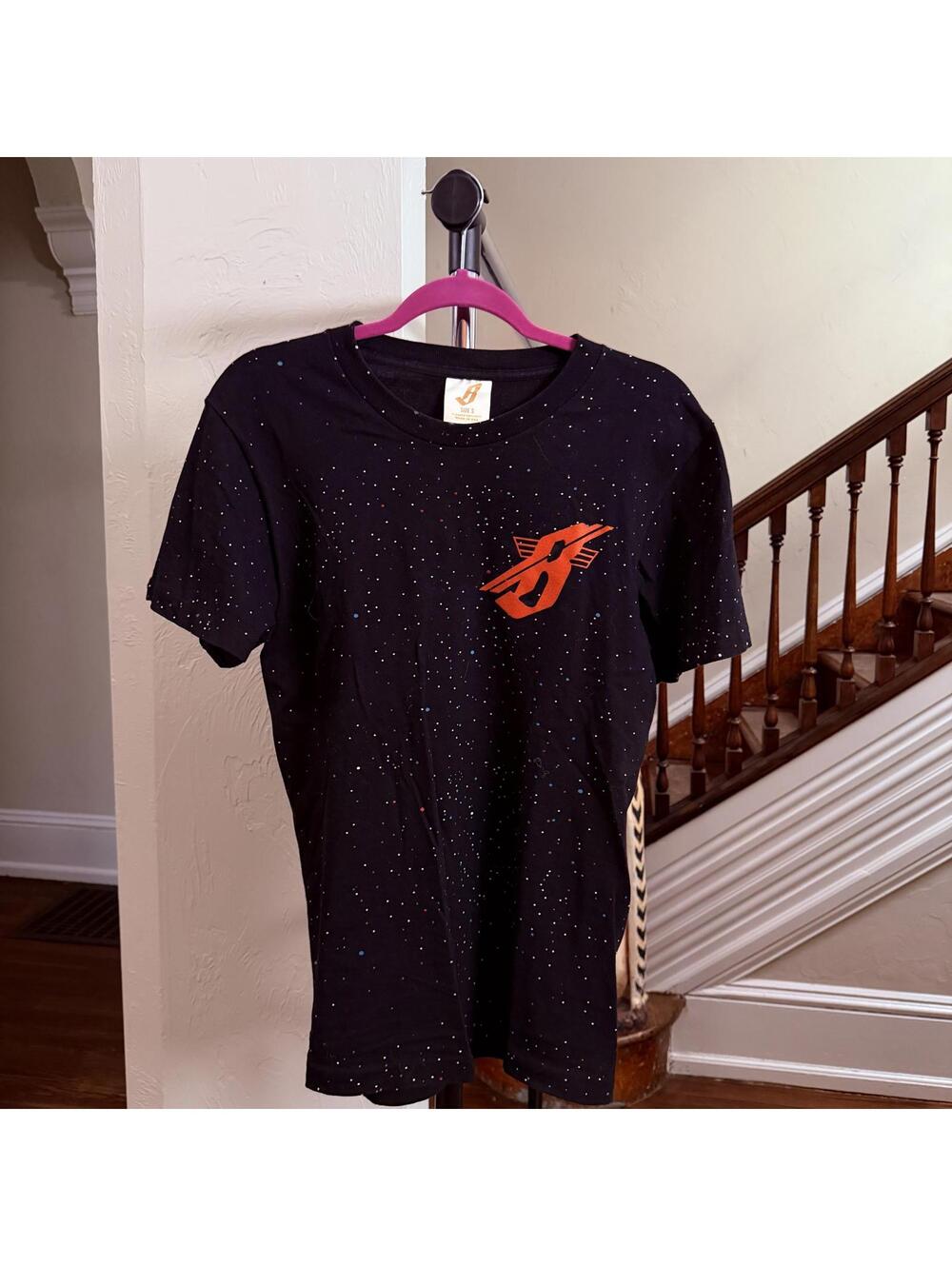 Billionaire Boys Club BBC Black Speckled Mantra Graphic Men's T-Shirt Size S